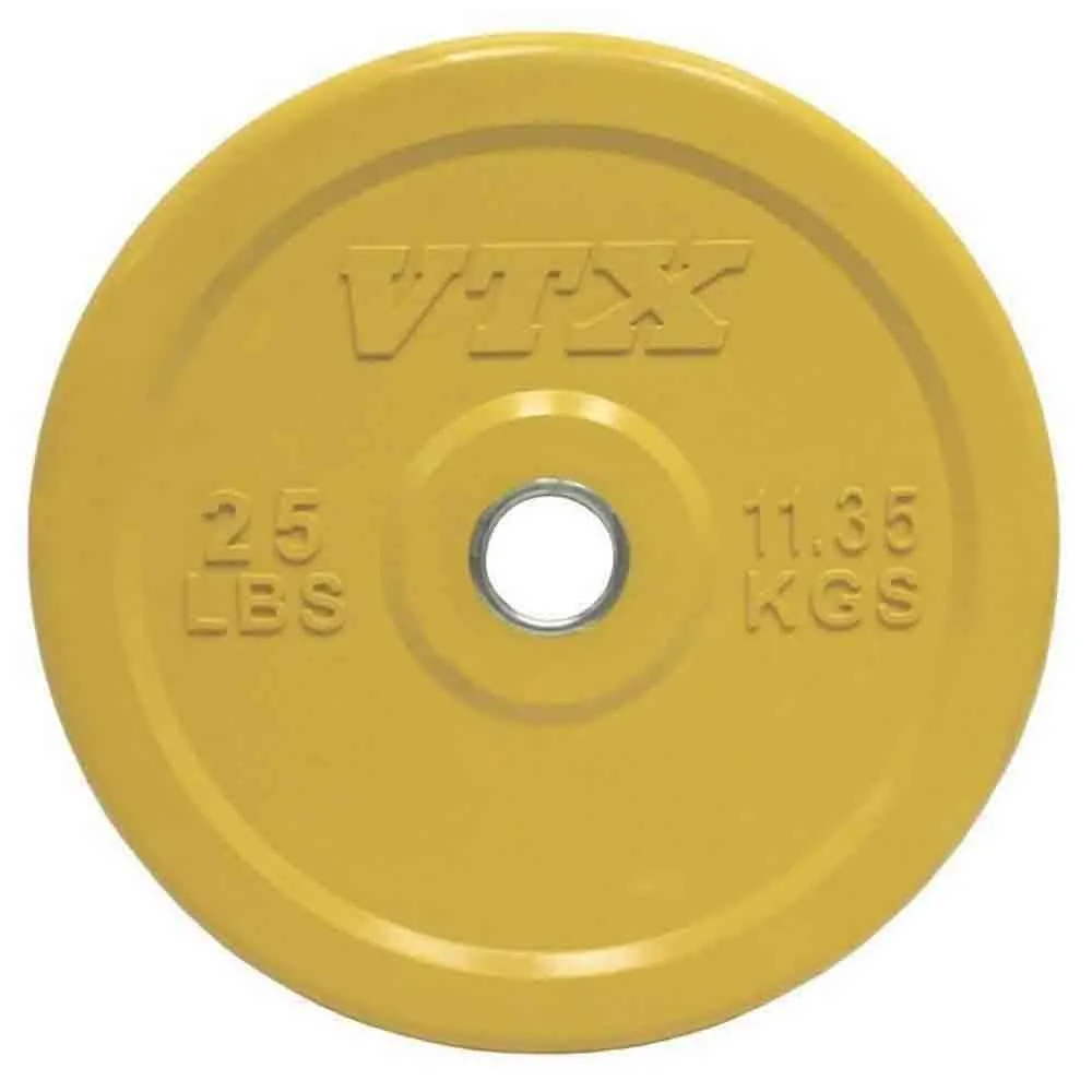 VTX 230 lbs to 410 lbs Colored Rubber Bumper Plates Set