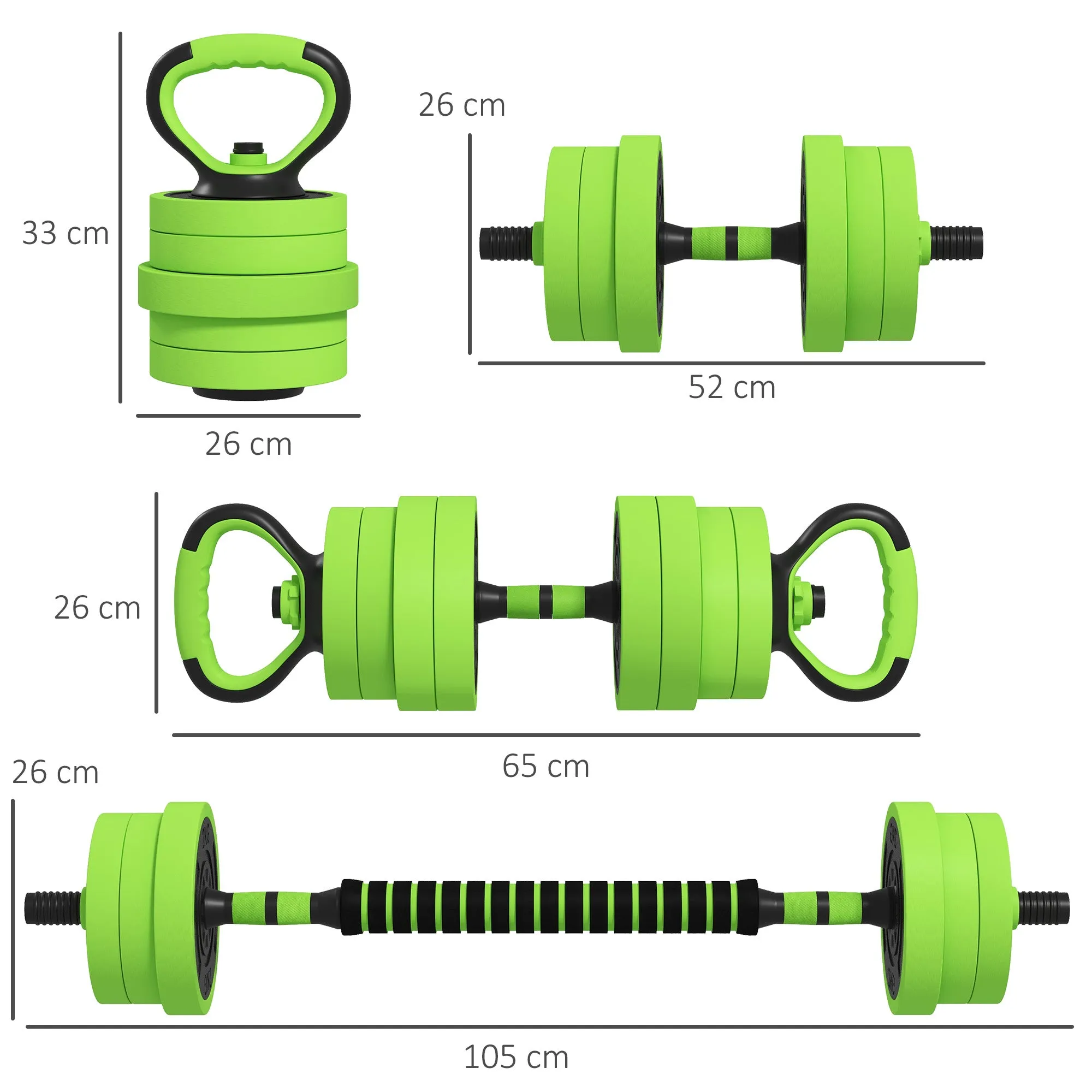 Weight Dumbbells Set, Barbell, Kettlebell, Push Up Stand, 40kg