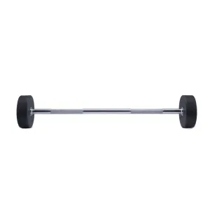 ZIVA ZVO Urethane Straight Barbell - 40kgs  (Grey & White)